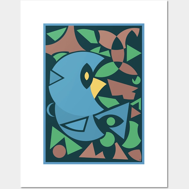 The Sitting Bird (v6) (wall art only) Wall Art by kadaga